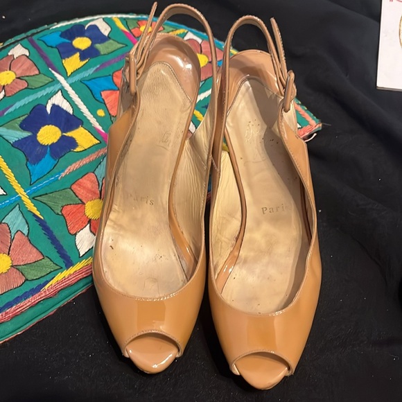 🎉Christian louboutin platform wedge heels. Size 5.5 - Picture 2 of 5